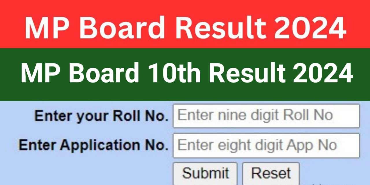 MP Board Result 2024,MP Board 10th Result Date And Time Check Now