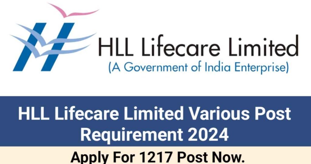 HLL Various Post Requirement 2024, HLL Lifecare Limited Vacancy 2024,HLL Lifecare Limited Various Post Job,